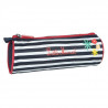 LITTLE MARCEL Trousse Ronde 1 Compartiment Bleu Marine/Blanc Enfant