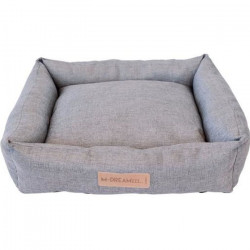 MPETS Panier coussin OLERON - Pour chien - S - Gris clair