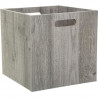 Boîte de rangement/tiroir pour meuble 31x31 cm - Bois gris