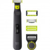 PHILIPS Oneblade Pro QP6530/99 Rasoir / Tondeuse Barbe - 3 sabots - 12 hauteurs de coupe - 1 lames de rechange