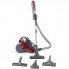 HOOVER RC81_RC25 REACTIV Aspirateur traineau sans sac spécial poils animaux - 75 dB- Perfect 4A - 800 W - Gris/Rouge