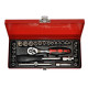 Coffret cliquet + douilles 1/4