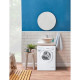 Lave-linge hublot CANDY AQUA 1042LE/2-S - 4 kg - L51cm - Classe F - 1000 trs/min - Blanc - Gain de place