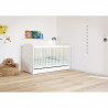 Tvilum Lit bébé évolutif Tromsö avec tiroir - 70x140 cm - laqué blanc