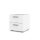 TVILUM Chevet 2 tiroirs - Blanc - L 40 x P 40 x H 42 cm - TYHJA