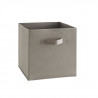 COMPO Boîte de rangement/tiroir pour meuble en tissu  - 27x27x28 cm - Gris