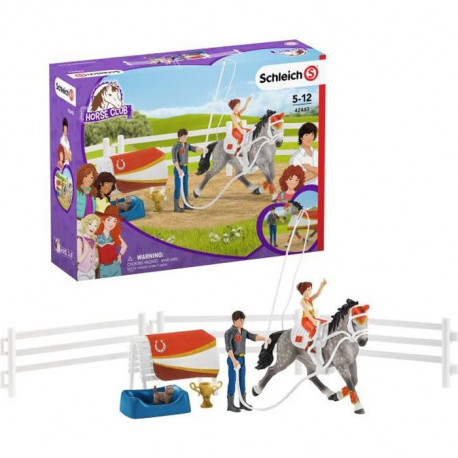 SCHLEICH - Figurine  Kit de voltige équestre Horse Club Mia