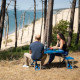 SURPASS - Table de camping pique-nique pliante - 4 personnes - Bleu