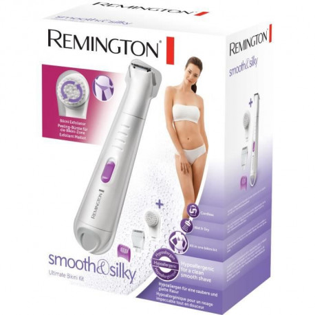 Remington WPG4035 Rasoir Electrique Femme Smooth Silky Etanche Multifonctions Corps Tete Tondeuse, Brosse, Bikini Maillot