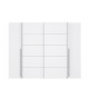 Armoire - Blanc mat -  2 portes battantes + 2 portes coulissantes - L 270,3 x P 61,2 x H 210 cm - NARAGO