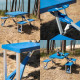 SURPASS - Table de camping pique-nique pliante - 4 personnes - Bleu