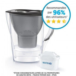 BRITA Carafe filtrante MARELLA Gris + 1 Cartouche de rechange