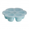 BEABA,Multiportions Silicone de qualité premium,Résistance thermique,6 alvéoles indépendantes,Fabriqué en Italie, 6x150 ml blue