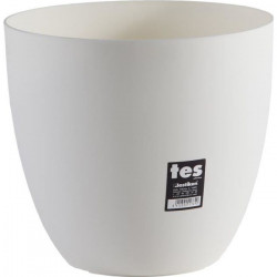 PLASTIKEN Pot de fleurs bol Tes - 26 cm - Blanc