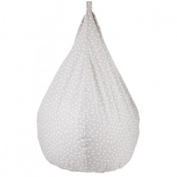 Poire Coton imprimée CHIPS - Gris - D 75 x H 110 cm