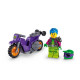 LEGO 60296 City Stuntz La Moto De Cascade Roue Arriere a Rétrofriction Avec Minifigure Cascadeur, Jouet Pour Enfants Des 5 Ans