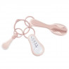 BÉABA, Set accessoires toilette bébé/ Enfant, Thermometre de bain + Coupe ongle + Peigne brosse, Old Pink