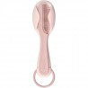 BÉABA, Peigne + brosse a cheveux, bébé/enfant, Systeme de rangement du peigne intégré au dos de la brosse, Old Pink