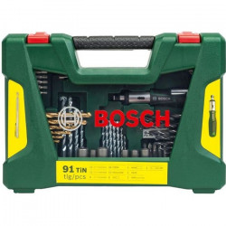 Coffret d'accessoires pour le perçage et le vissage V-Line (91 pcs) - BOSCH