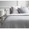 TODAY Parure de lit 240X260 2 personnes Percale bicolore blanc PREMIUM TODAY