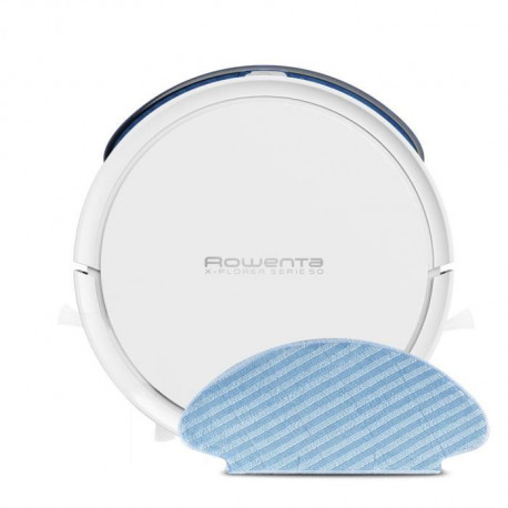 ROWENTA RR7387WH X-Plorer Serie 50 Aspirateur robot, Navigation méthodique, Aspire et lave les sols, Kit animal & allergie, C…