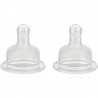 THERMOBABY 2 TETINES EN SILICONE POUR GROS BIBERONS